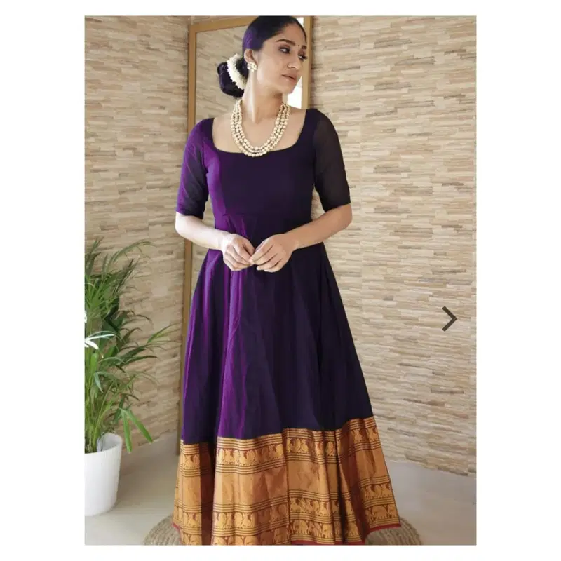 lazza Pure Silk Zari Weaving Gown Catalog